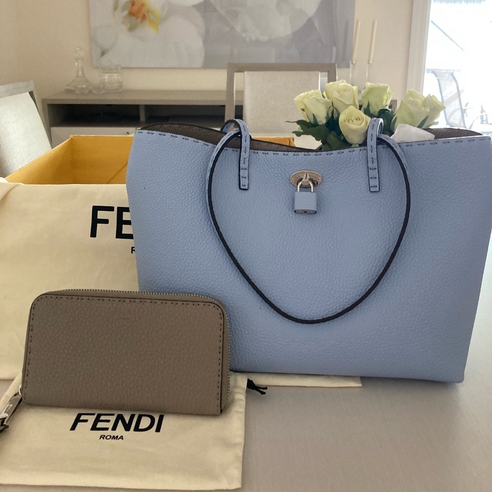 Fendi Carla Selleria Bag & Matching Tan Wallet